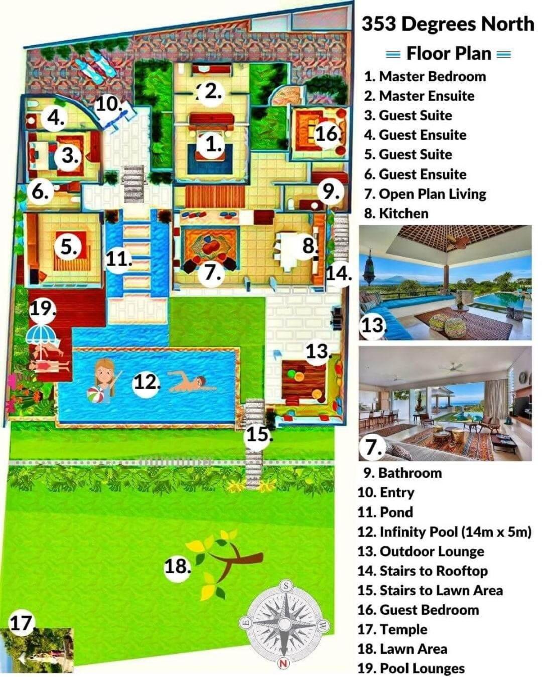 Villa 353 Degrees North Lembongan Exterior foto