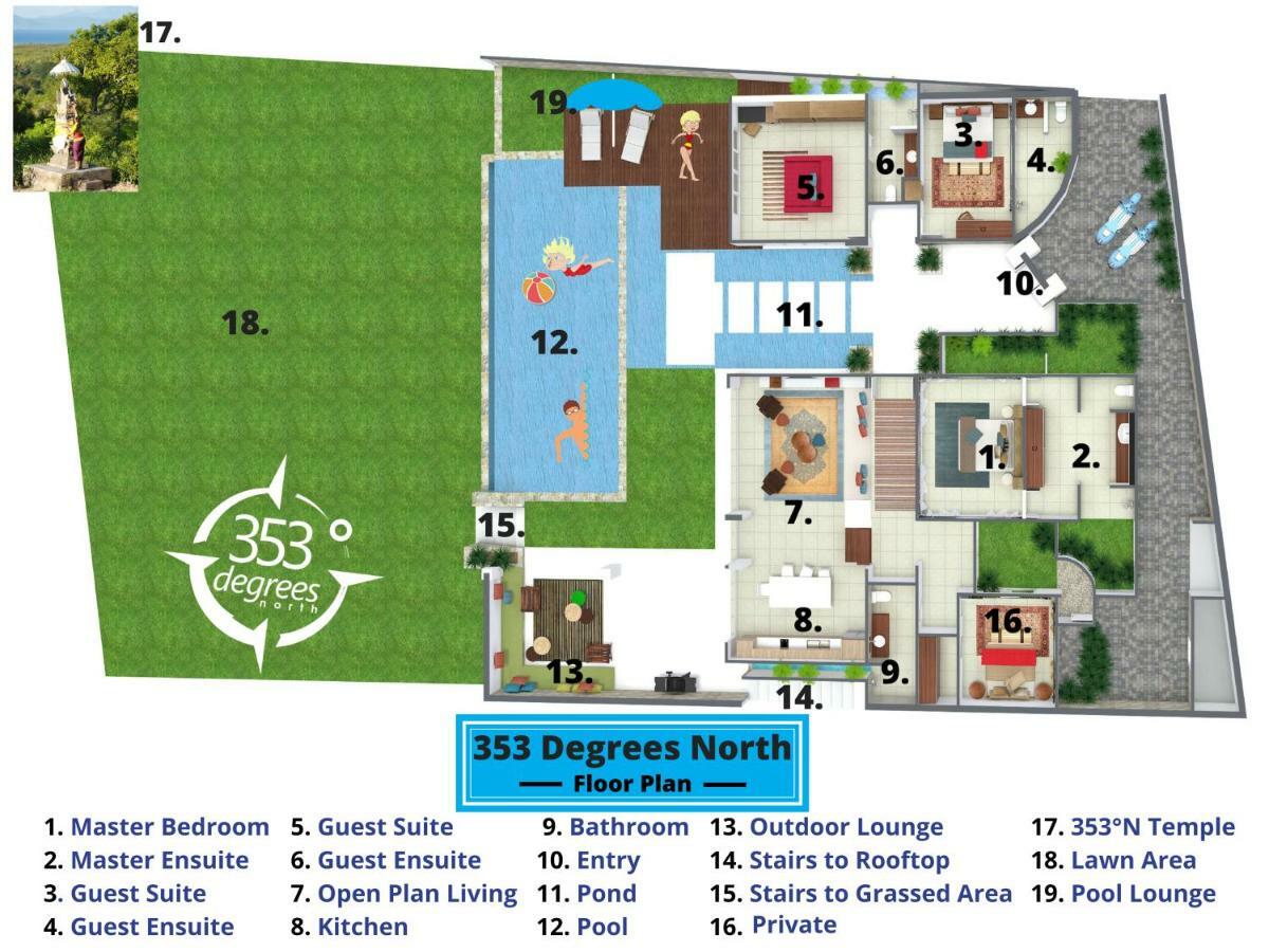 Villa 353 Degrees North Lembongan Exterior foto